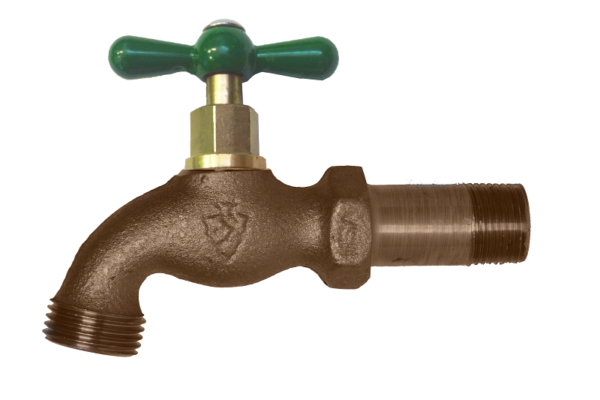 The Arrowhead Brass 201LF standard hose bib with shank series has a ½” Male Iron Pipe (MIP) thread connection with Shank.