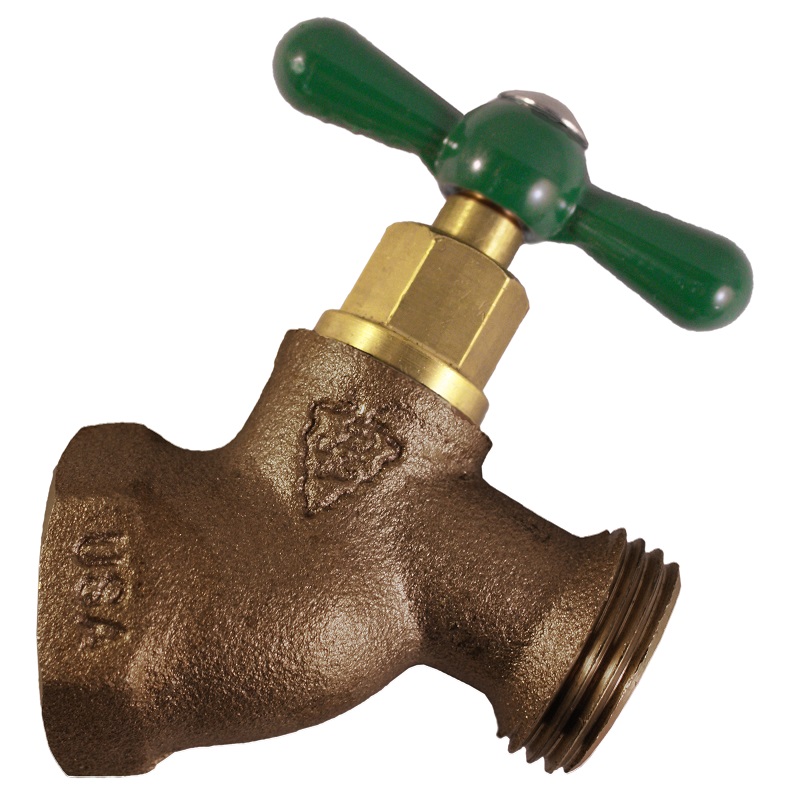 The Arrowhead Brass 253LF no-kink hose bib series is made from heavy-duty, lead-free bronze and has a ½” Female Iron Pipe (FIP) thread connection.