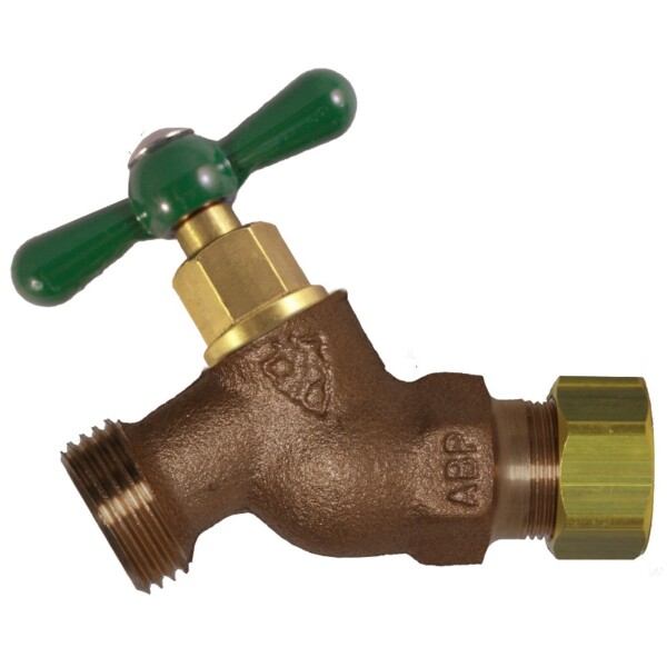 The Arrowhead Brass 254CCLF standard hose bib series is made from heavy-duty, lead-free bronze and has a 1/2” copper compression connection.