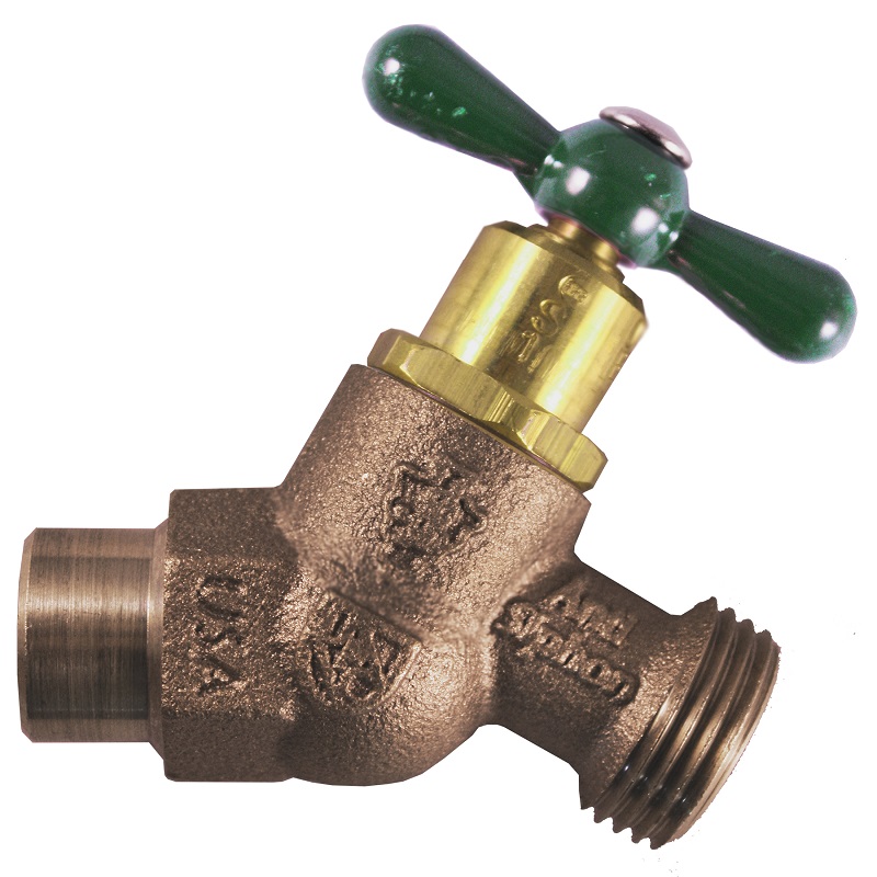 The Arrowhead Brass Arrow-Breaker® 262LF hose bib has a 1/2” copper sweat connection with built-in anti-siphon vacuum breaker technology.