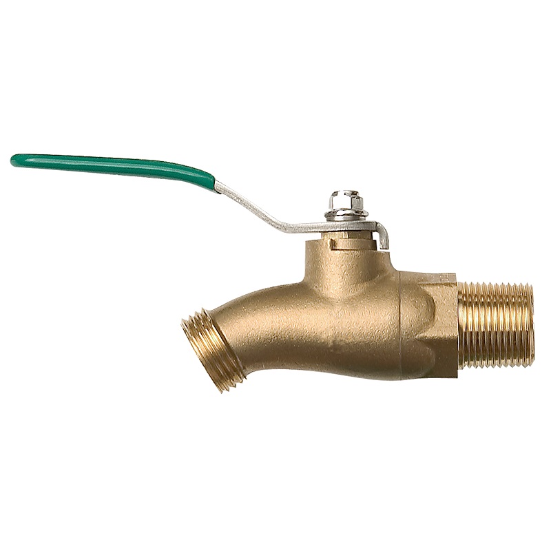 The Arrowhead Brass 351BVLF ball valve hose bib is made from high-quality lead-free brass and feature bi-directional operation.