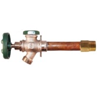 The Arrowhead Brass 428LF series anti-siphon frost-proof hydrants have a ¾” MIP and ¾” copper sweat inlet.