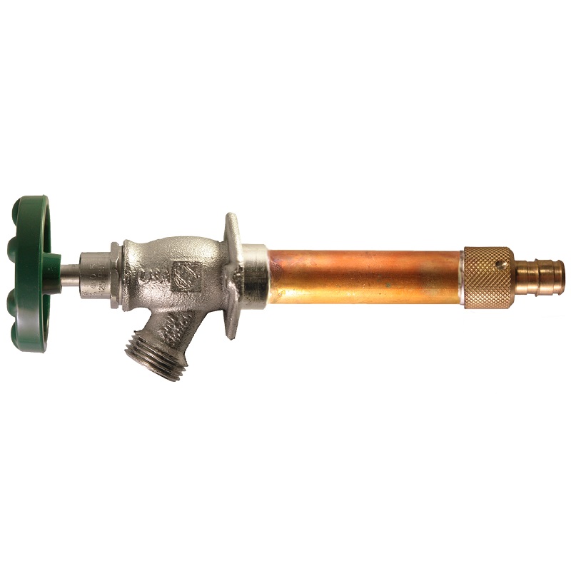 The Arrowhead Brass 462LF series Arrow-Breaker® frost-proof hydrants have a ½” Wirsbo inlet.