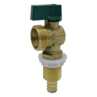 The Arrowhead Brass AS50X75H-RN angle supply stop valves have self-lubricating Teflon seals and a double O-ring for safety.