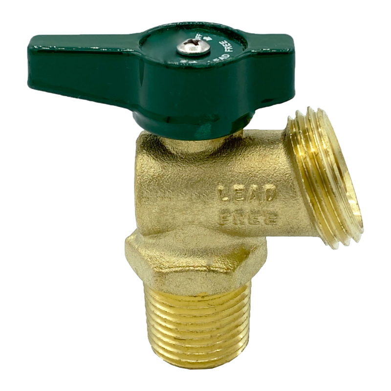 Arrowhead Brass BD50M-QT boiler drains are made from high-quality lead-free brass and are for use in low-pressure potable water systems. The BD50M-QT has a ½” male iron pipe (MIP) connection.