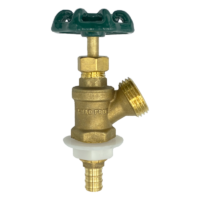Arrowhead Brass BD50X boiler drains are made from high-quality lead-free brass and are for use in low-pressure potable water systems. The BD50X has a ½” PEX connection.