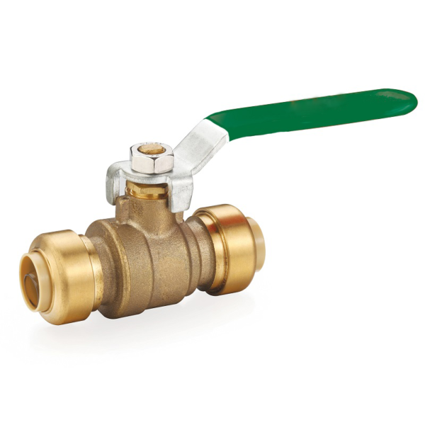 Arrowhead Brass BV100R AGA ball valves are lead-free and have QuickTurn handles for easy on/off functions. The BV100R ball valves have a 1” Arrowhead Brass Push-Fitting x 1” Arrowhead Brass Push-Fitting connections that allow for easy connection to CPVC, PEX, or copper tubing.