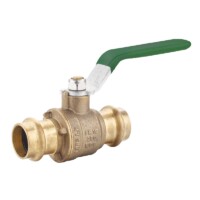 The Arrowhead brass BV125P ball valves have QuickTurn handles for easy on/off functions. The BV125P is lead-free, full port, and is 1-1/4” press-fit.