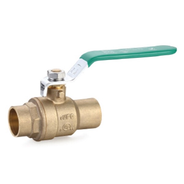 The Arrowhead Brass BV125S ball valves have QuickTurn handles for easy on/off functions. The BV125S is lead-free, full port, and is 1-1/4” sweat.