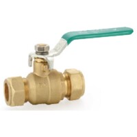 The Arrowhead Brass BV50C ball valves have QuickTurn handles for easy on/off functions. The BV50C is lead-free, full port, and is ½” compression.