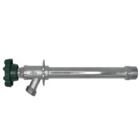 The Arrowhead Brass FF50M04 frost-free sillcocks feature a ½” male iron pipe (MIP) inlet x ¾” hose thread outlet.