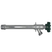 The Arrowhead Brass FF50M06 frost-free sillcocks feature a ½” male iron pipe (MIP) inlet x ¾” hose thread outlet.