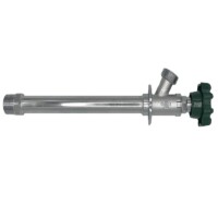 The Arrowhead Brass FF50M14 frost-free sillcocks feature a ½” male iron pipe (MIP) inlet x ¾” hose thread outlet.