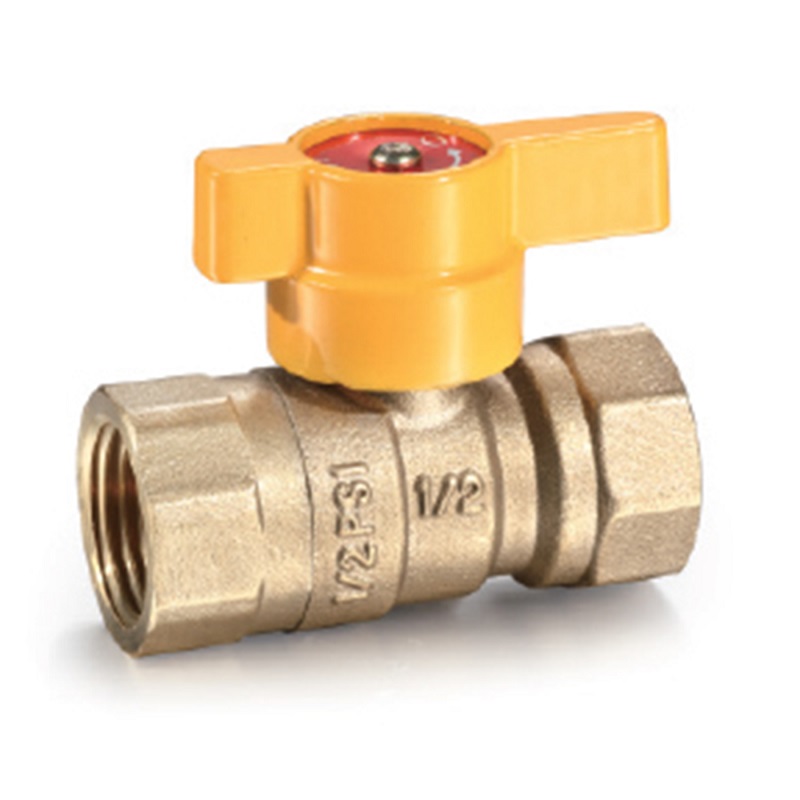 The Arrowhead Brass GB50F AGA gas ball valves have a ½” female iron pipe (FIP) x ½” female iron pipe (FIP)connection.