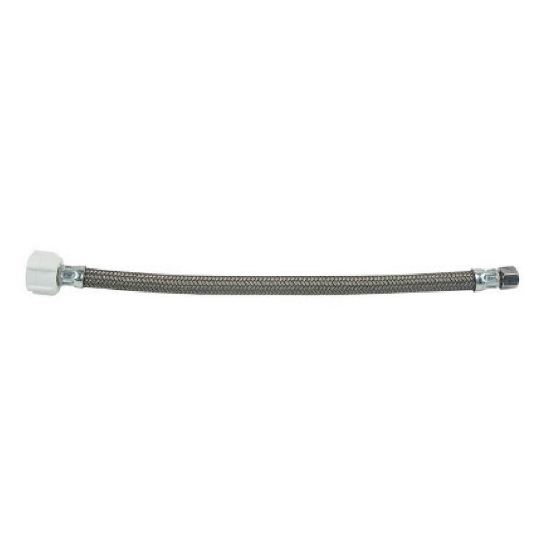 The Arrowhead Brass HS37C87B-12 toilet supply lines are 12-inches long and are compatible with a variety of piping.