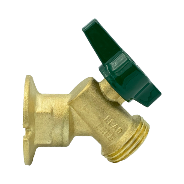 Arrowhead Brass SC75F-QT sillcocks are made of heavy patterned lead-free brass and have a ¾” female inlet with a quarter-turn handle.
