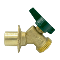Arrowhead Brass SC50T-QT sillcocks are made of heavy patterned lead-free brass and have a ½” female inlet with a quarter-turn handle.