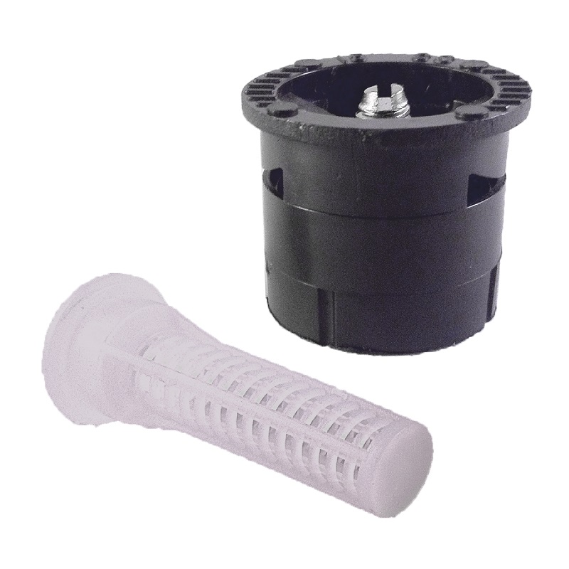 The Champion Irrigation 15 series plastic sprinkler nozzles with adjustable flow. Compatible with most brand spring pop-up sprinklers and ½” male national pipe thread (NPT) sprinkler stems.