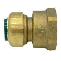 Arrowhead Brass RGA50F75 push-fit adapter is lead-free and is perfect for quick and easy installation. Used by homeowners and contractors, the RGA50F75 has a ½” push-fit connection and a ¾” female national pipe thread (FNPT) connection.