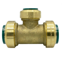 Arrowhead Brass RGT100-RS push-fit straight stop valves are lead-free and made of polished chrome. The RGT100-RS is 1” x 1” x ¾”.
