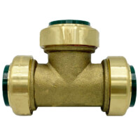 Arrowhead Brass RGT75 push-fit straight stop valves are lead-free and made of polished chrome.