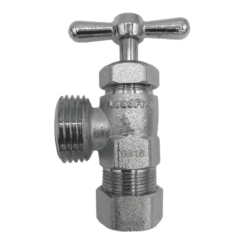Arrowhead Brass WM50C washing machine valve is lead-free and compatible with a variety of piping.