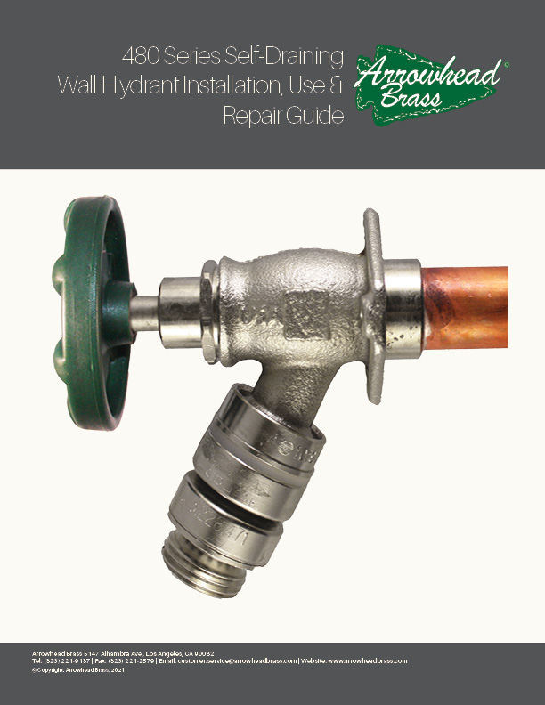 Arrowhead Brass 480 Self-Draining Wall Hydrant repair guide