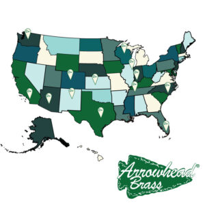 Arrowhead Brass 2023 US Location Map