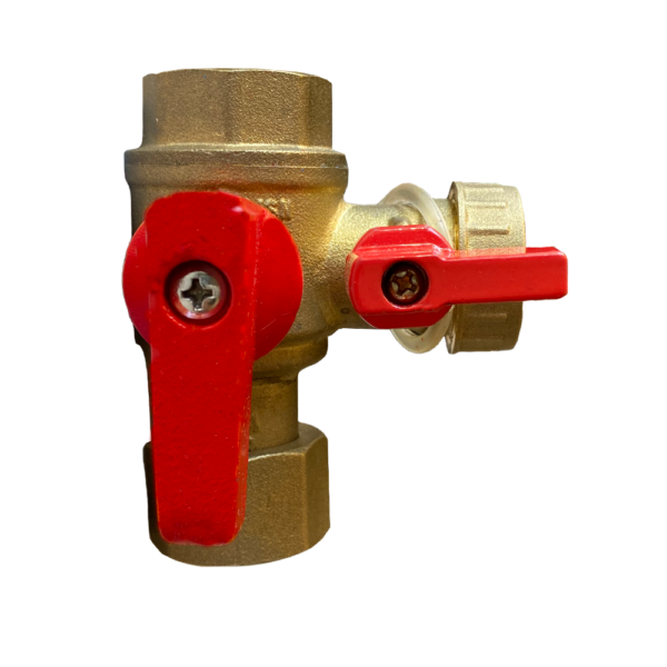 Arrowhead Brass TKC150 Red Handle Hot Water Valve